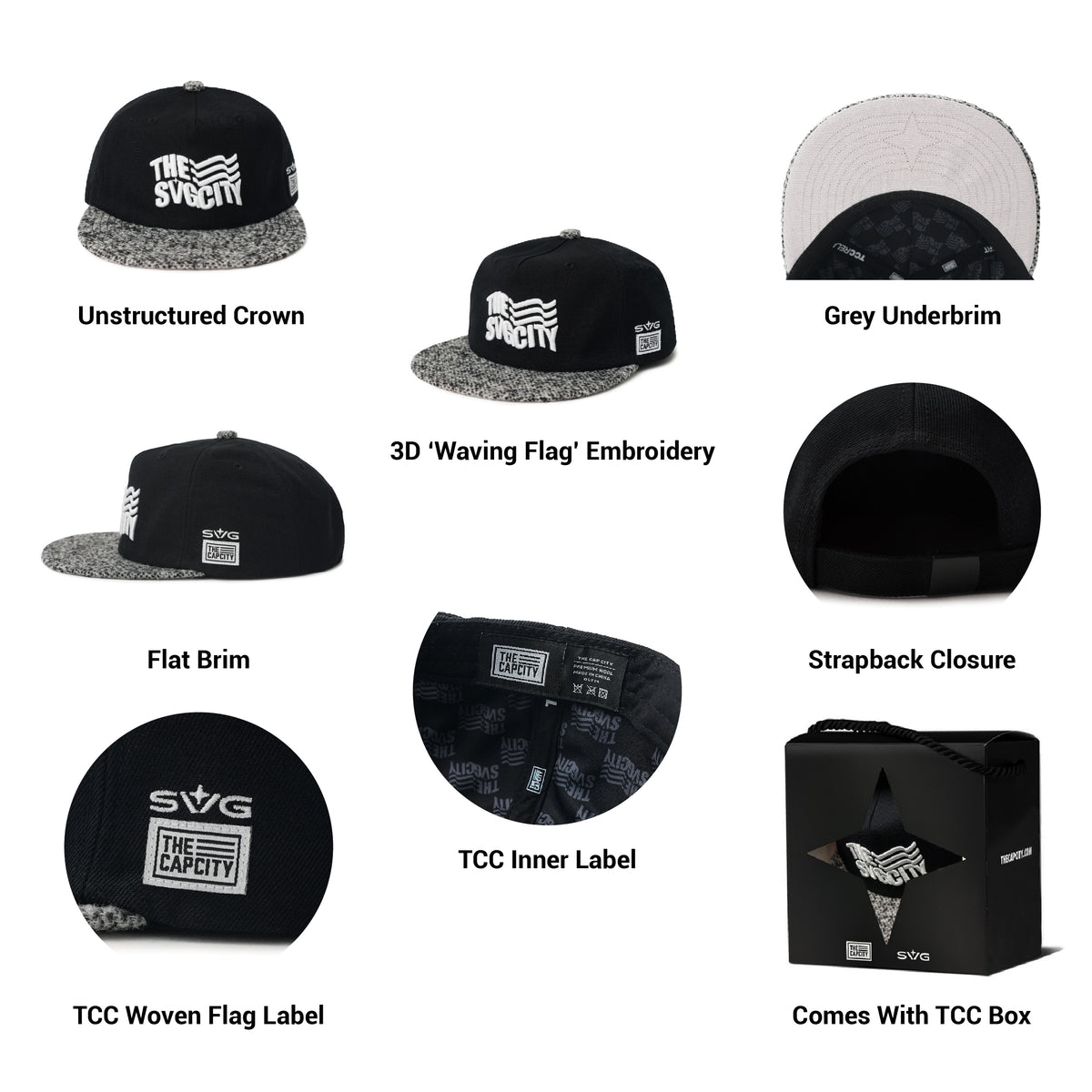 TCC X SVG WAVING FLAG RELAXED-FIT STRAPBACK