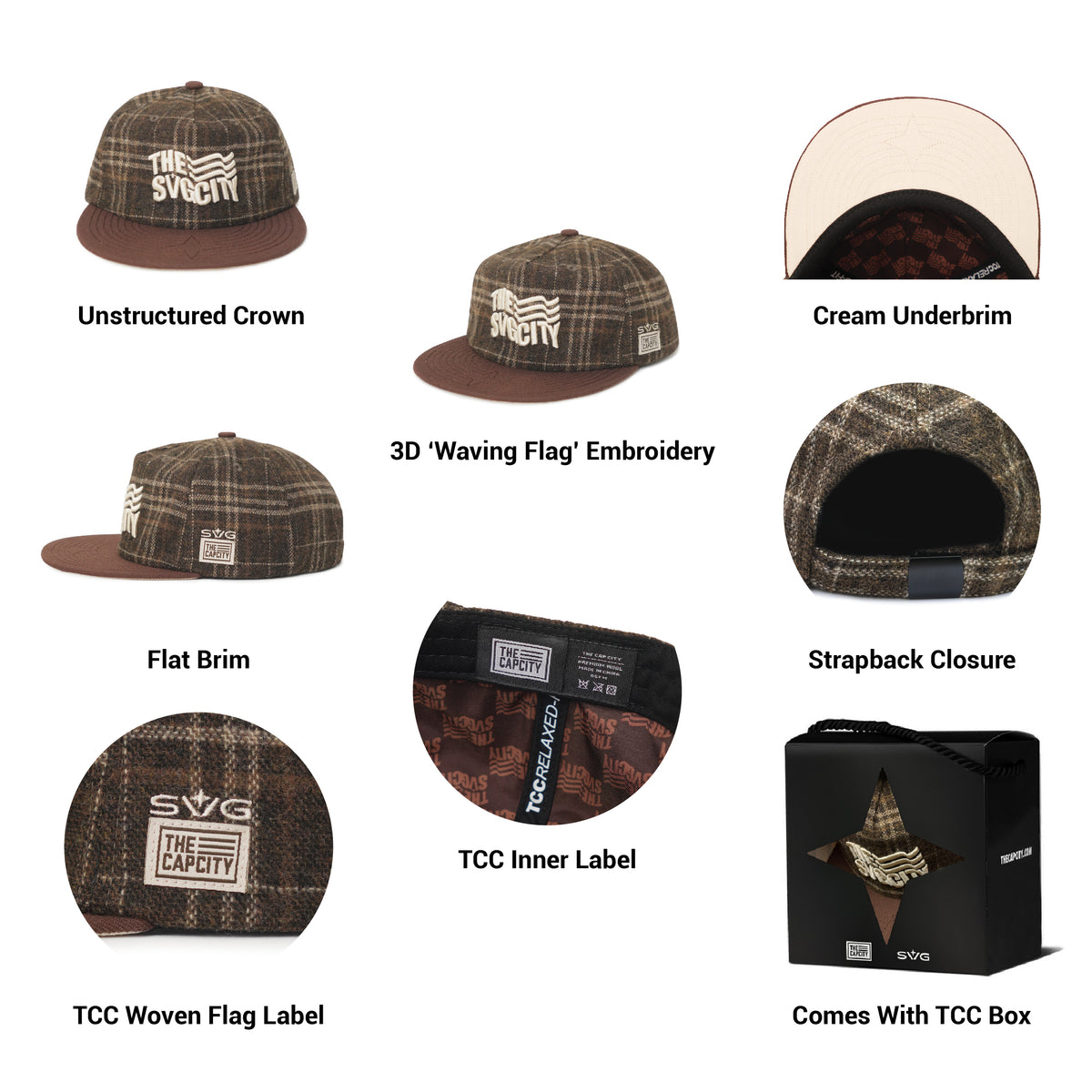TCC X SVG WAVING FLAG RELAXED-FIT STRAPBACK